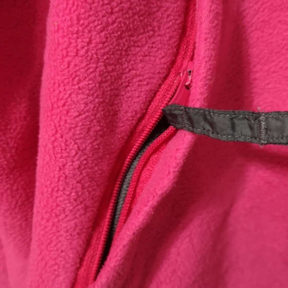 Pink and Grey Fleece Columbia Jacket - Picture 3 of 7